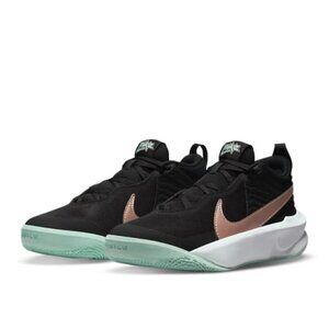 NEW Nike Big Boys Team Hustle D10 Sneakers in Black Mint Metallic Red Bronze 6.5